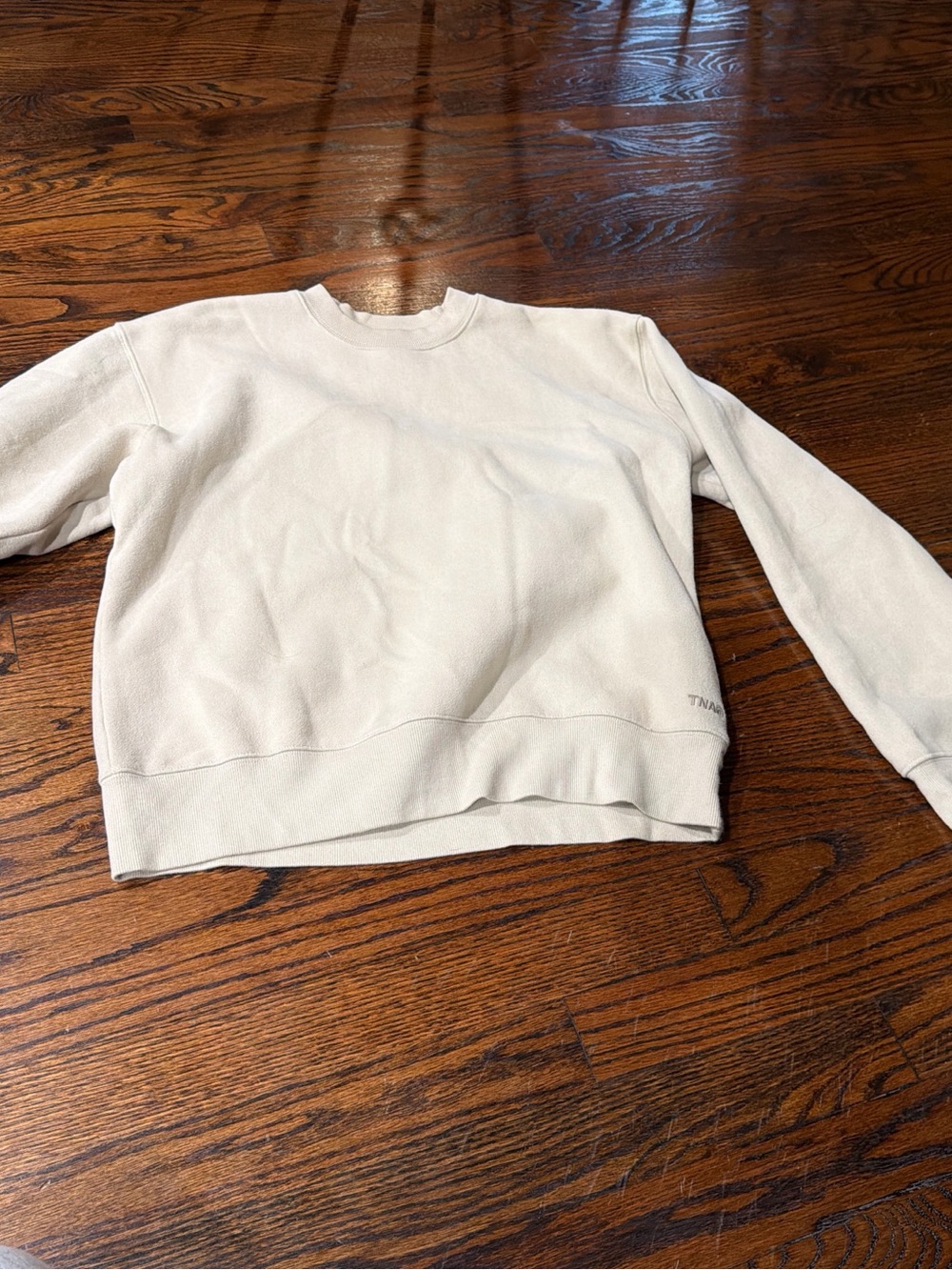 TNA Cream Crewneck Sweatshirt - Minimal Logo
